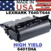 LEXMARK T640 TONER HY - USA Made