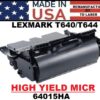 LEXMARK T640 TONER HY - MICR - USA Made