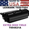 LEXMARK T654 TONER 36K - USA Made