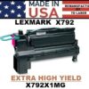 LEXMARK X792 TONER - MAGENTA XHY - USA Made