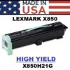 LEXMARK X850 TONER HY - USA Made