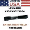 LEXMARK X950 TONER - BLACK - USA Made
