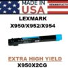 LEXMARK X950 TONER - CYAN - USA Made