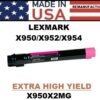 LEXMARK X950 TONER - MAGENTA - USA Made