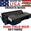 OKIDATA B6500 TONER HY - MICR - USA Made