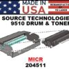 SOURCE TECH 9510 TONER w/DRUM - MICR- USA Made