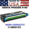 XEROX PHASER 6180 TONER HY - CYAN - USA Made