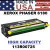 XEROX PHASER 6180 TONER HY - YELLOW - USA Made