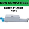 XEROX PHASER 6360 TONER HIGH YIELD - CYAN - New Compatible