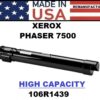 XEROX PHASER 7500 TONER HY - BLACK - USA Made