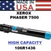 XEROX PHASER 7500 TONER HY - CYAN - USA Made
