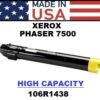 XEROX PHASER 7500 TONER HY - YELLOW - USA Made