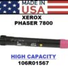 XEROX PHASER 7800 TONER HY - MAGENTA - USA Made