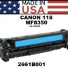 CANON CRG 118 TONER - CYAN - USA Made