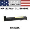 HP 827A - M880 TONER - YELLOW - TAA COMPLIANT