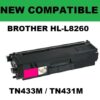 BROTHER # TN-433 TONER - MAGENTA - New Compatible