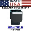 LEXMARK CS417/CX 417/CS517/CX517 TONER - BLACK HY- USA Made