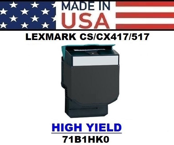 klient mest makeup LEXMARK CS417/CX 417/CS517/CX517 TONER – BLACK HY- USA Made –  www.tdlaser.com