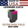 LEXMARK CX510 TONER - MAGENTA 4K - USA MADE