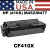 HP 410X - PRO M452 TONER - BLACK  High Yield USA MADE