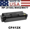 HP 410X - PRO M452 TONER - YELLOW HIGH YIELD - USA MADE