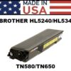 BROTHER # TN-580 & TN-550 TONER - USA Made